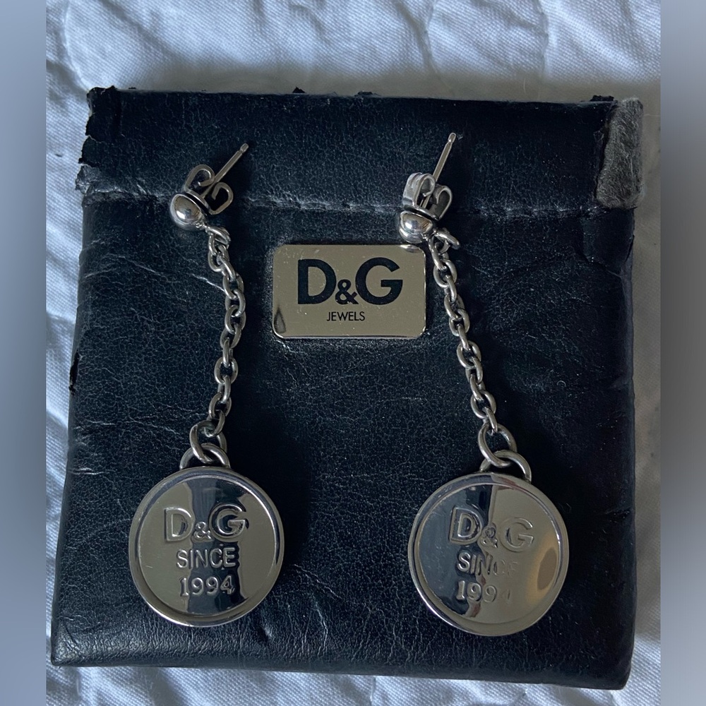 D&G Silver Earrings